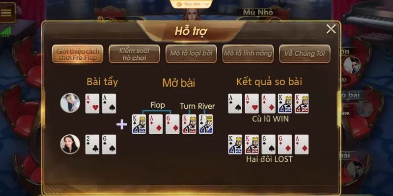 Thuật ngữ có trong Poker của Wi88