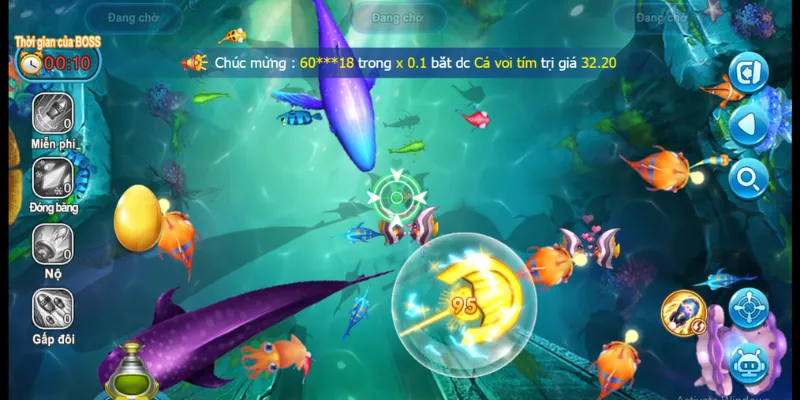 Luật chơi bắn cá cơ bản trong trò chơi săn cá của Wi88 đem ra