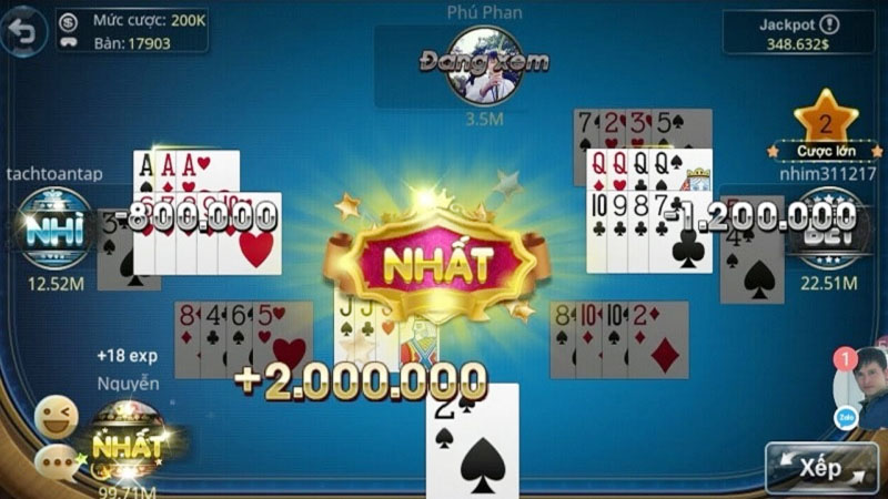 Những trường hợp Ù khan khi chơi Phỏm